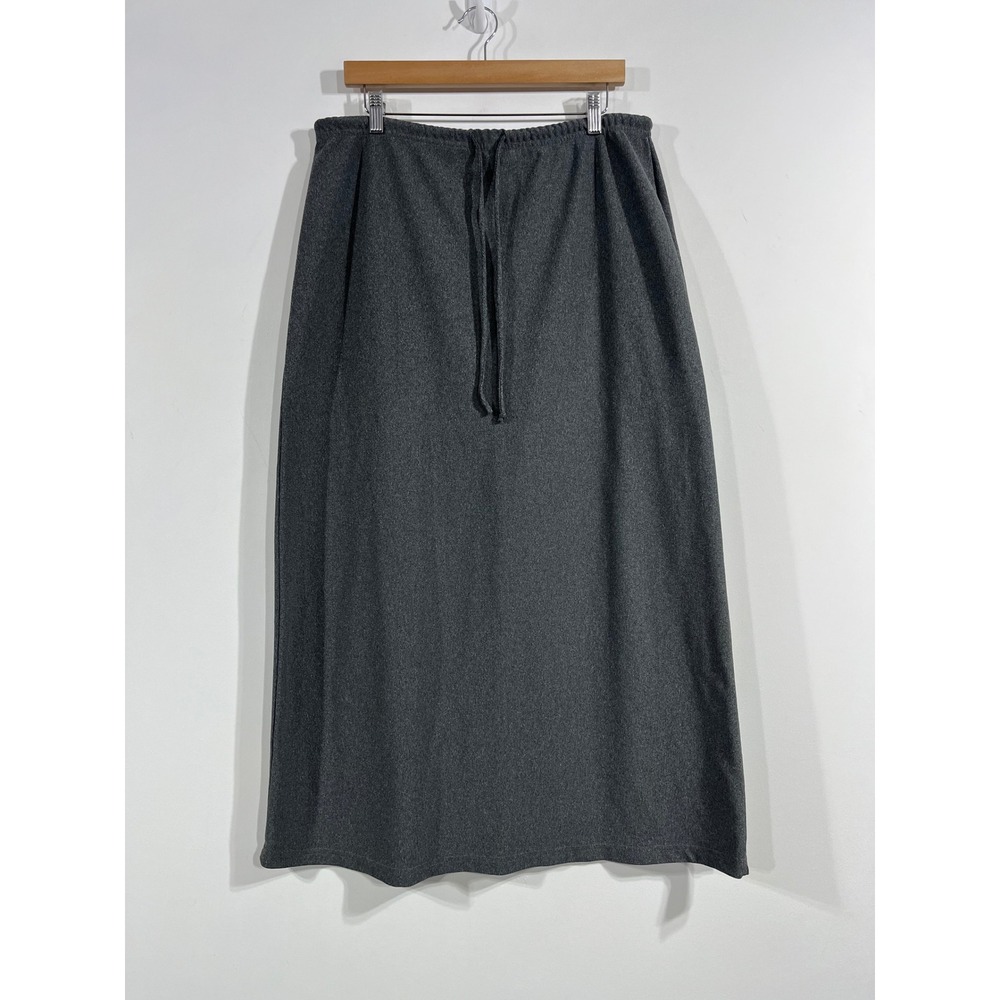 Fashion Bug VTG Old Money Preppy Quiet Luxury Ribbed Knit Maxi Skirt 18 20 Boho